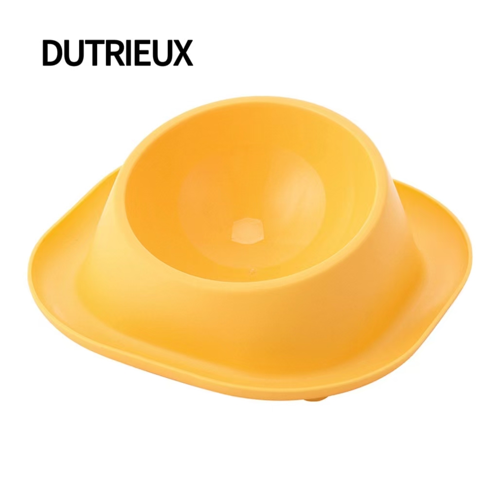 H1425 Puppy food bowl with one-piece design, non-slip base to protect puppy's neck, combines eating and drinking in one.