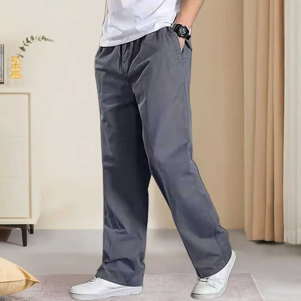 Mens cargo pants summer spring cotton workwear new large casual climbing and jogging pants Hombre autumn TrouserXJ250412