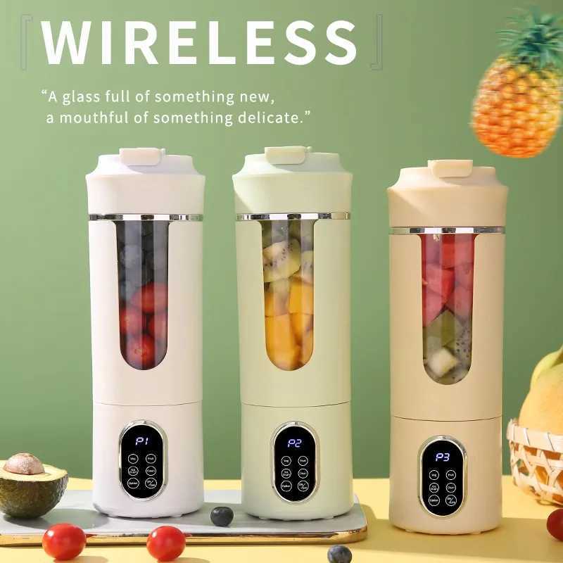 New 530ml Portable Juicer Wireless USB Charging Mini Juicer Crushed Ice Electric Juicing 12 Blade Fresh Juice Blender C251113