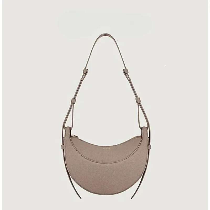 Crescent Retro Single Shoulder Niche Genuine Leather Cowhide Women's Armpit Crossbody Bag