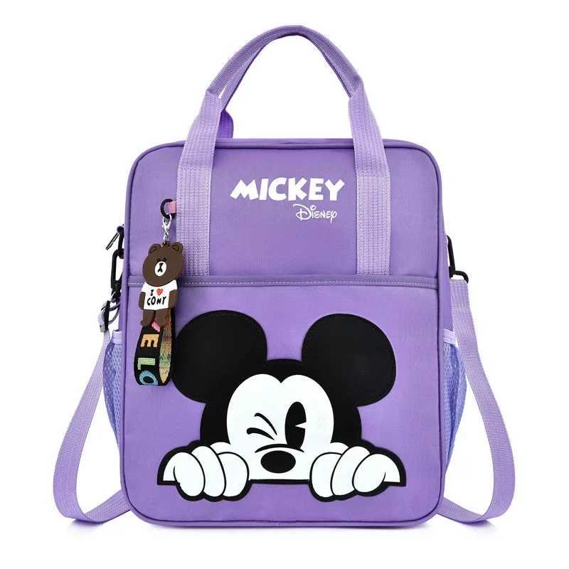 Disney Student Tutorial Pack Multi functional Cartoon Mickey School Backpack Handbag File Bag Square School BackpackXJ250412