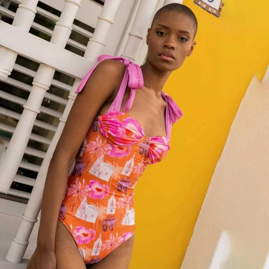 Push Up One Piece Swimsuit With Cover Up Sexy Swimwear Women 2025 Patchwork Swim Suits Female Bikinis Sliming Bodysuit BeachwearW251113