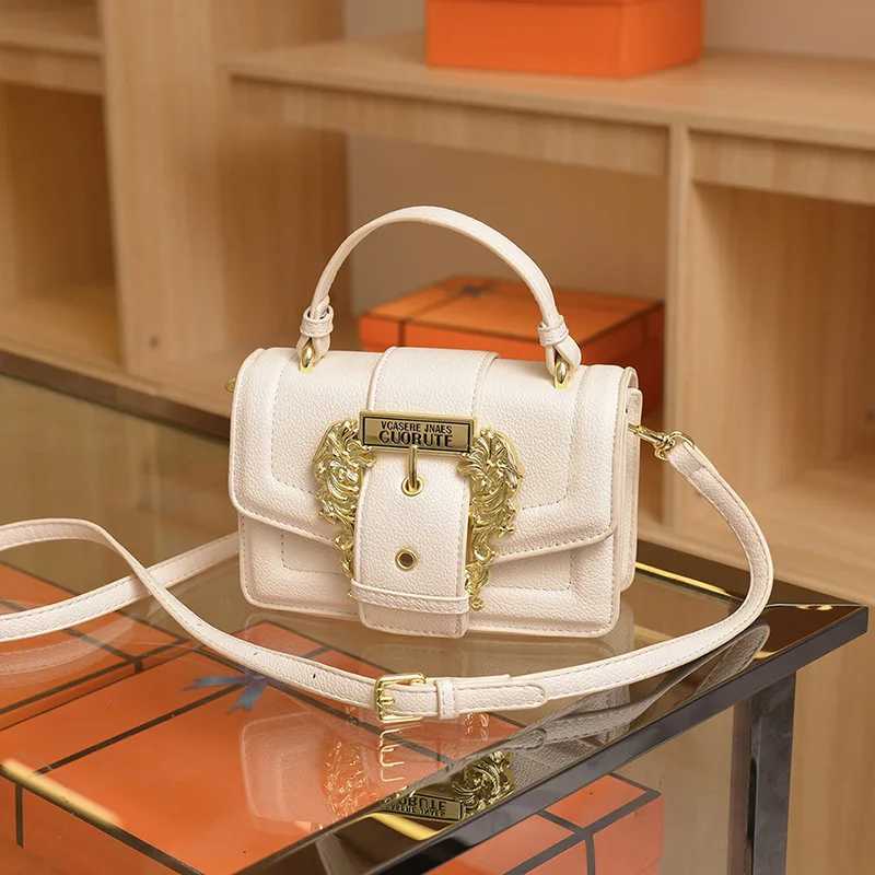 European Retro Small Square Bag - Luxury Textured Crossbody Shoulder Bag Fashion Minimalist Design Versatile Womens PurseW251112