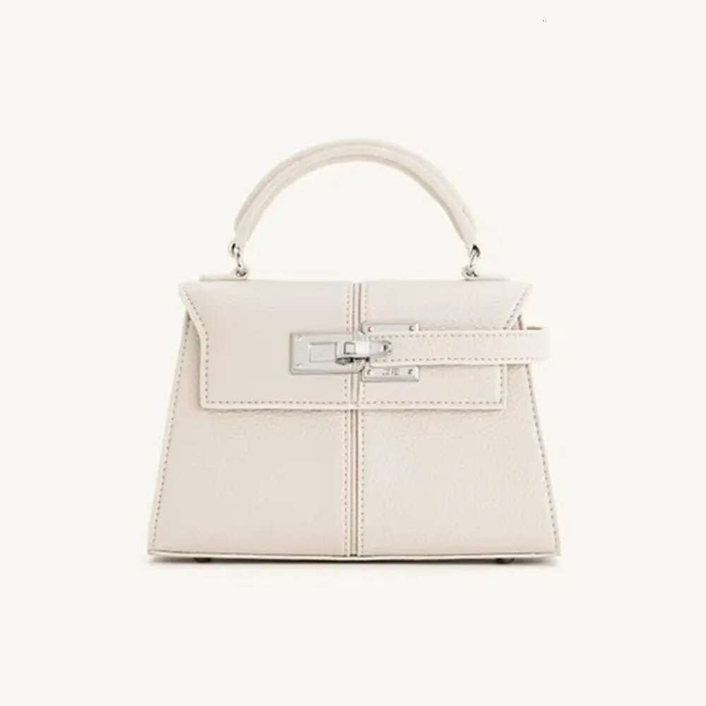 Women's bag trapezoidal leather women's bag multifunctional fashionable niche handbag top handle bag