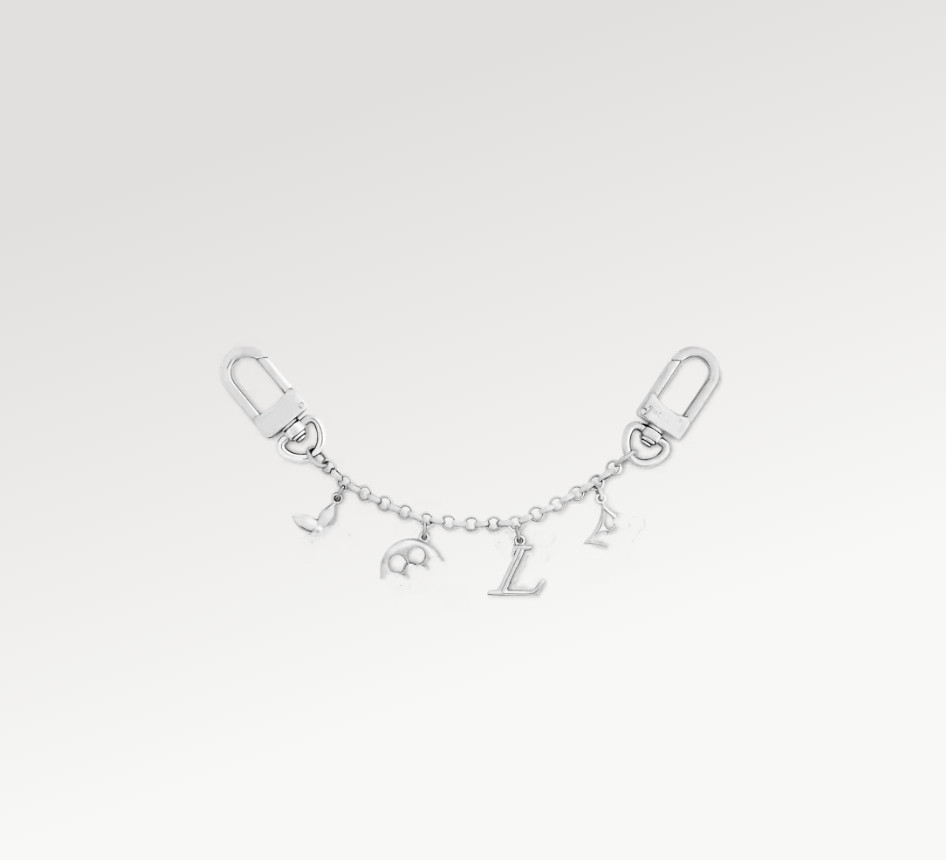 With BOX New EU US Designer Keychains Silver Flower Letter Bag Charms Stainless Steel Fashion Luxury Keychain Lanyards no fade