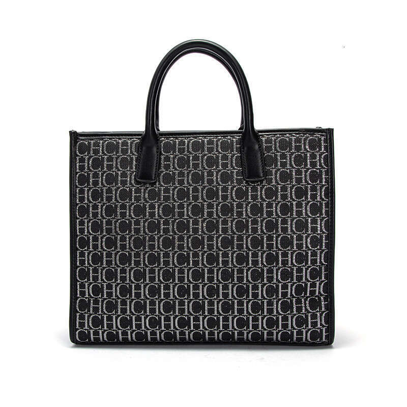 CHHC Fashion Gold Plated Letter Printed Women's Handbag Square Box Design