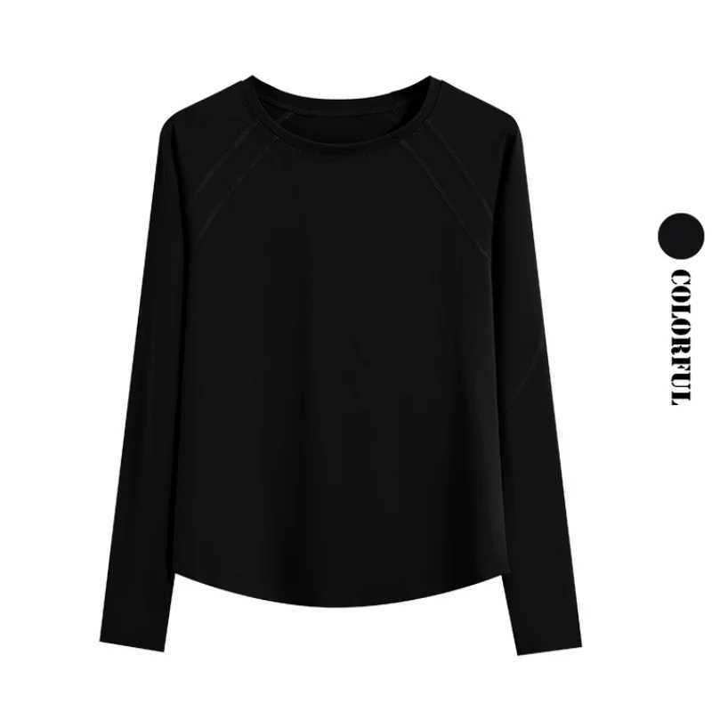 DRUR Women Long Sleeve Yoga Shirt Quick Dry Breathable Workout Top O-Neck Lightweight Pilates Running Tee Activewear Gym Clothes J251112