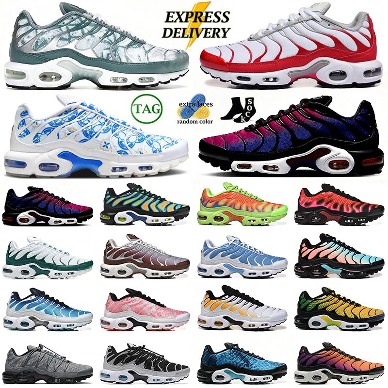 Tnss Men Tn Designer Running Shoes Plus Sneakers Womens tns utility palm trees green white red lisboa barcelona Tuned Outdoor Trainers tnplus Sneakers Chaussures