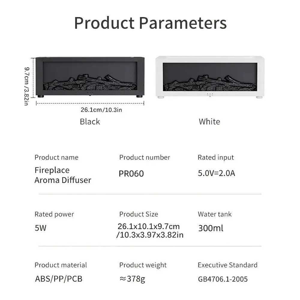 Upgraded 300ml Aroma Diffuser with 7-Color LED Flame Effect Essential Oil Diffuser Air Humidifier Remote Timer Fragrance Y251113