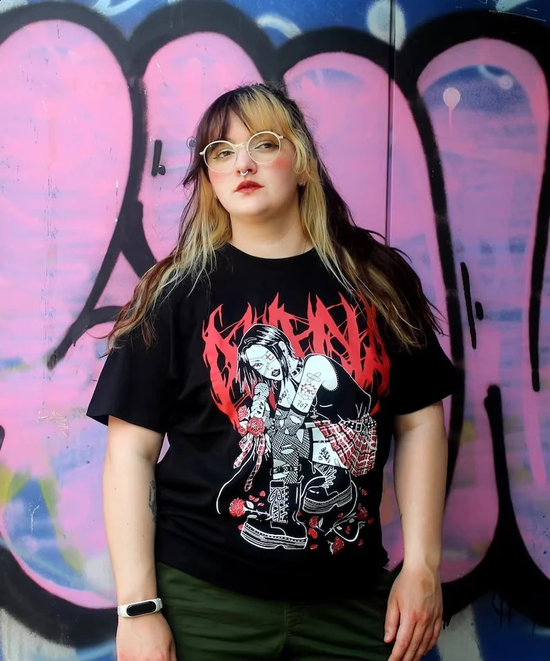 Nana Ai Yazawa Harajuku Girls Tshirt Japanese Manga Otaku Heishi Womens and Mens Universal 250407