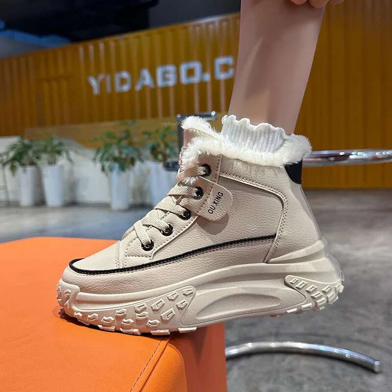 New Free Shipping Designer Shoes Designer High Top Women's 2025 Winter With Plush And Thickened Sports Shoes Soft Soled Warm Cotton Shoes