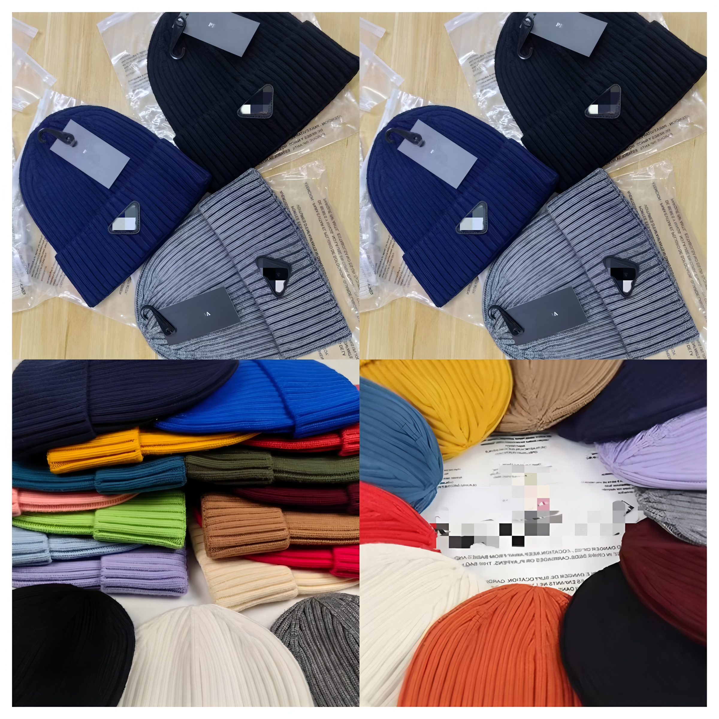 yarns girl boy student men woman bonnet Yarn Beanies Compass Label 18 Colors Unisex Woolen Hat Knitted Fashion Beanie cap wool knitted P brand designer