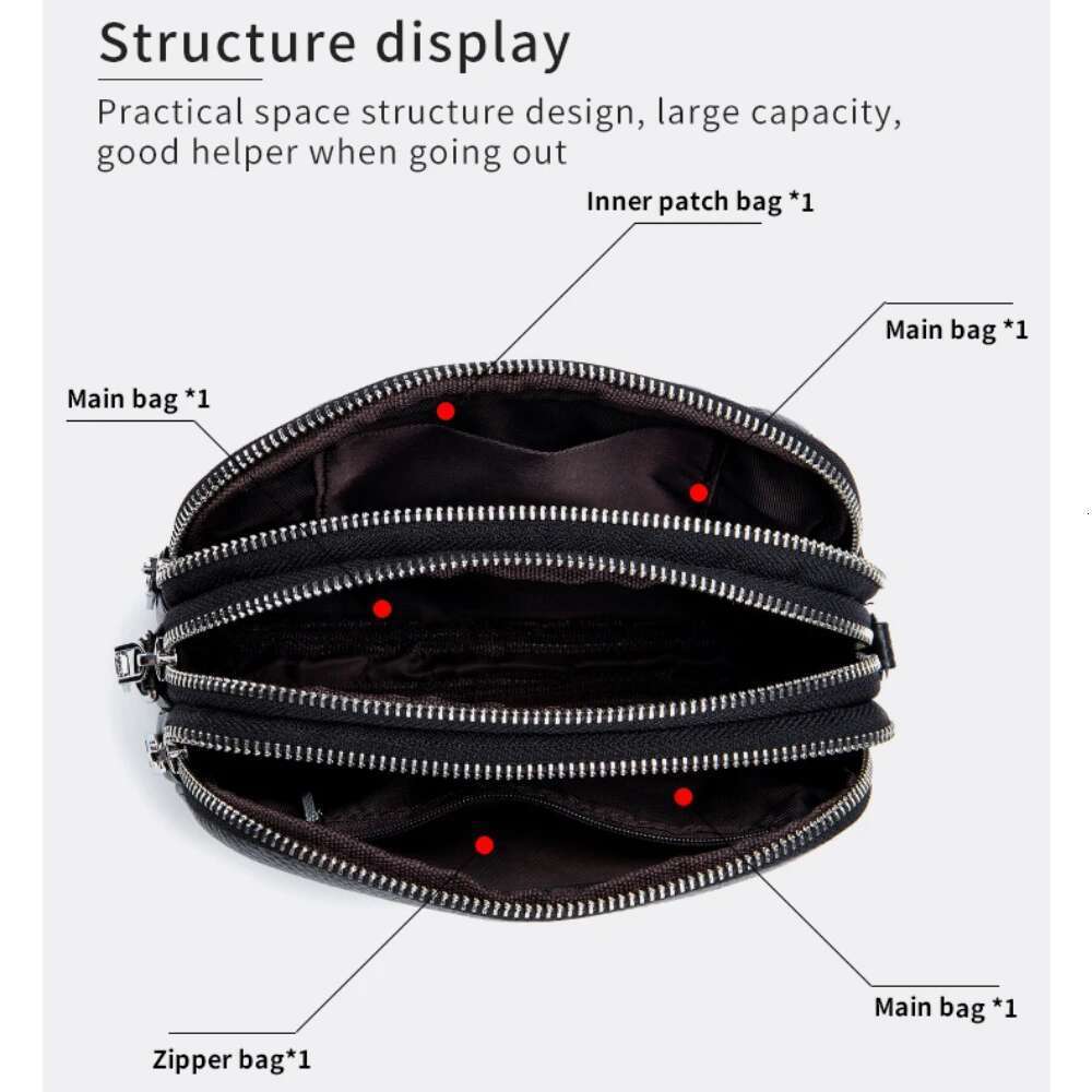 Genuine Leather One Shoulder Women Casual Crossbody Bag Designer Small Handbag Lipstick Key Phone Pouch Case For Female