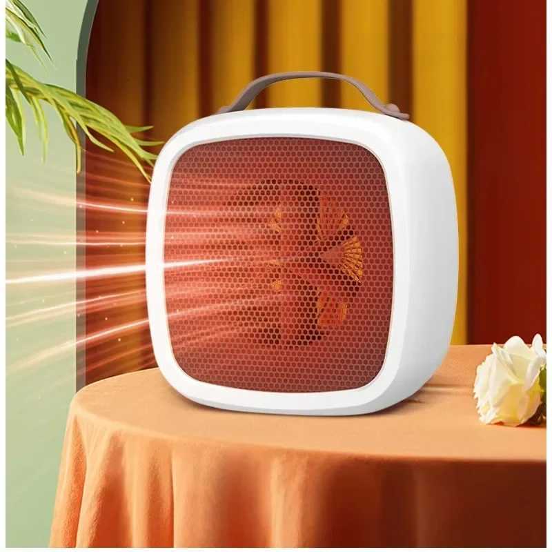 Portable Small Space 400w Electric Warmer Fast Heating Lightweight Desktop Warm Air Heater Indoor Office Household Warmer Fan Y251113