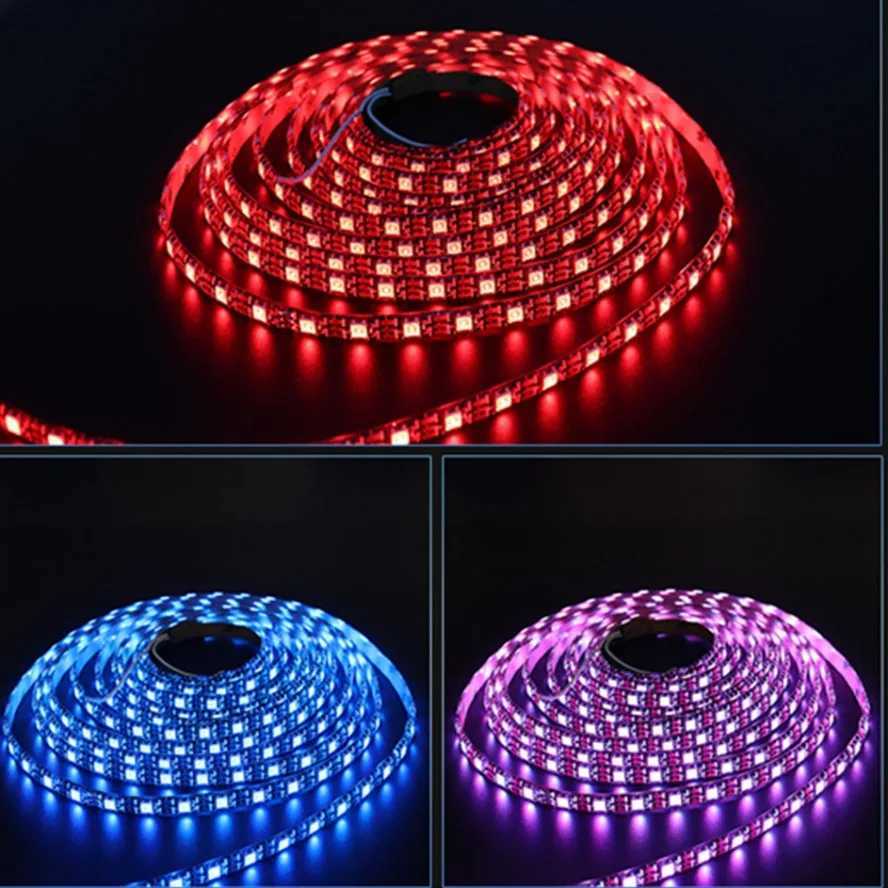 12V 24V WS2811 SM16703 5050 RGBIC Led Lights 5V RGB Led Strip Light IP68 Waterproof Smart Pixels Magic Light Black White PCB W251112