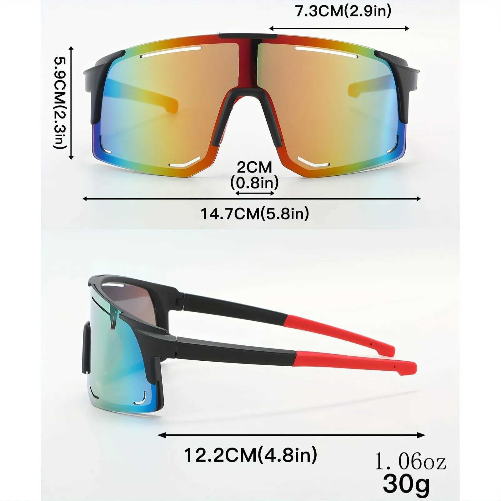 Sports Wrap Around Sunglasses For Women Men Large One Piece Sun Shades For Cycling Fishing Skiing Fashion Sun Glasses UV400C250412
