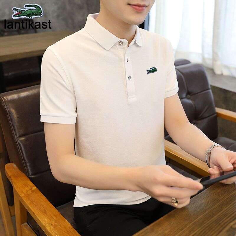 Noble Crocodile Embroidery Summer LANTI KAST Polo Shirt Short Sleeve T-Shirt Trendy Turn-Down Collar Loose Sport Fit designer hoodie Plus Size Youth M