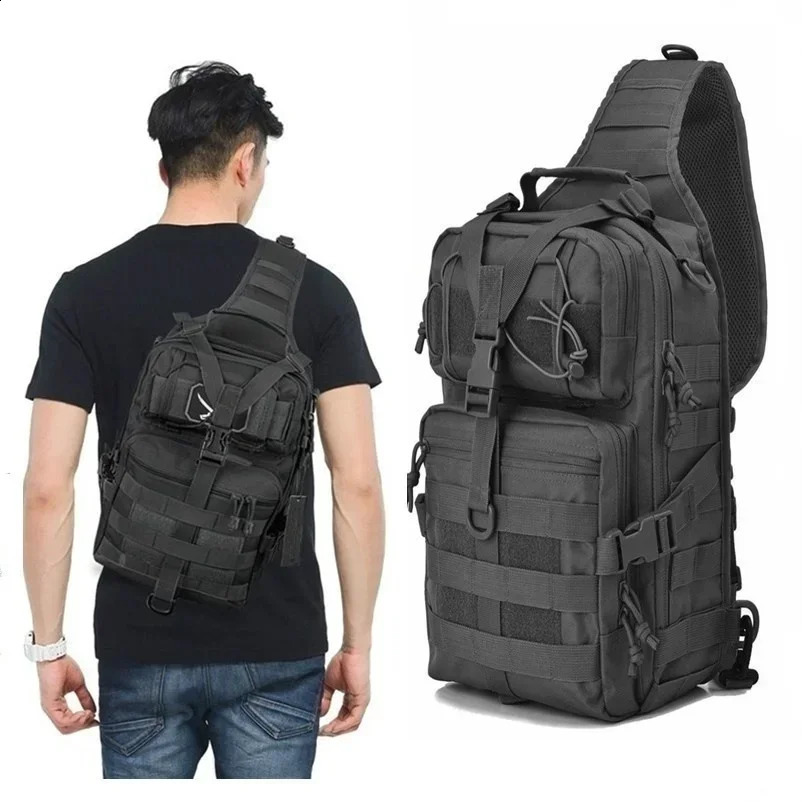 Tactical Assault Pack Sling Backpack Waterproof EDC Rucksack Bag for Outdoor Hiking Camping Hunting Trekking Travelling 250407