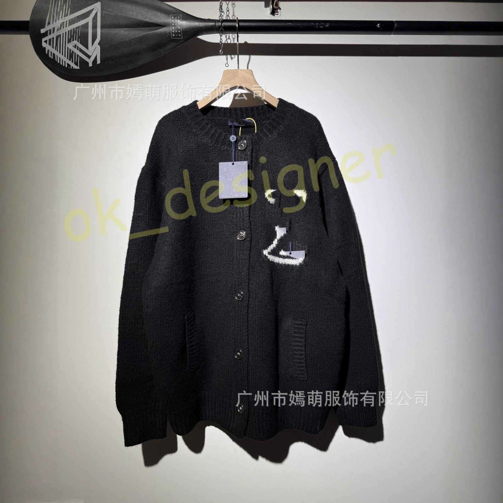 Designer Men's Sweaters Correct Version High-Quality Trendy Loujia 25 Autumn Winter New Old Flower Cardigan Series Coat Unisex Knitted Sweater Autumn Winter