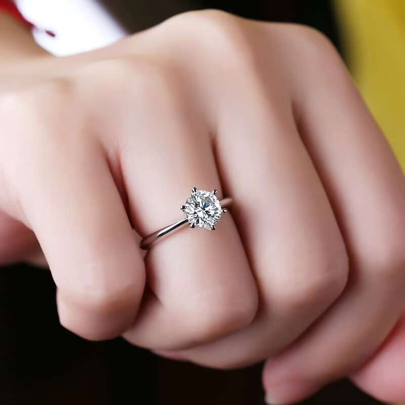 10k 14k 18k Solid Gold Ring 925 Sterling Silver Moissanite Rings Jewelry