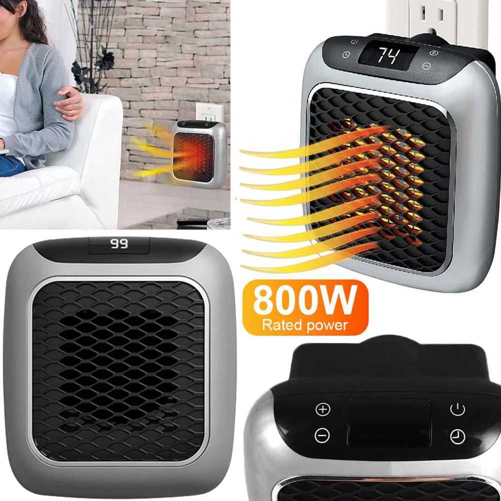 Wall Mounted Heater 800W Mini Heater Portable Electric Heater PTC Ceramic Heating Fan with Remote Control for Home Bedroom Dorm Y251113