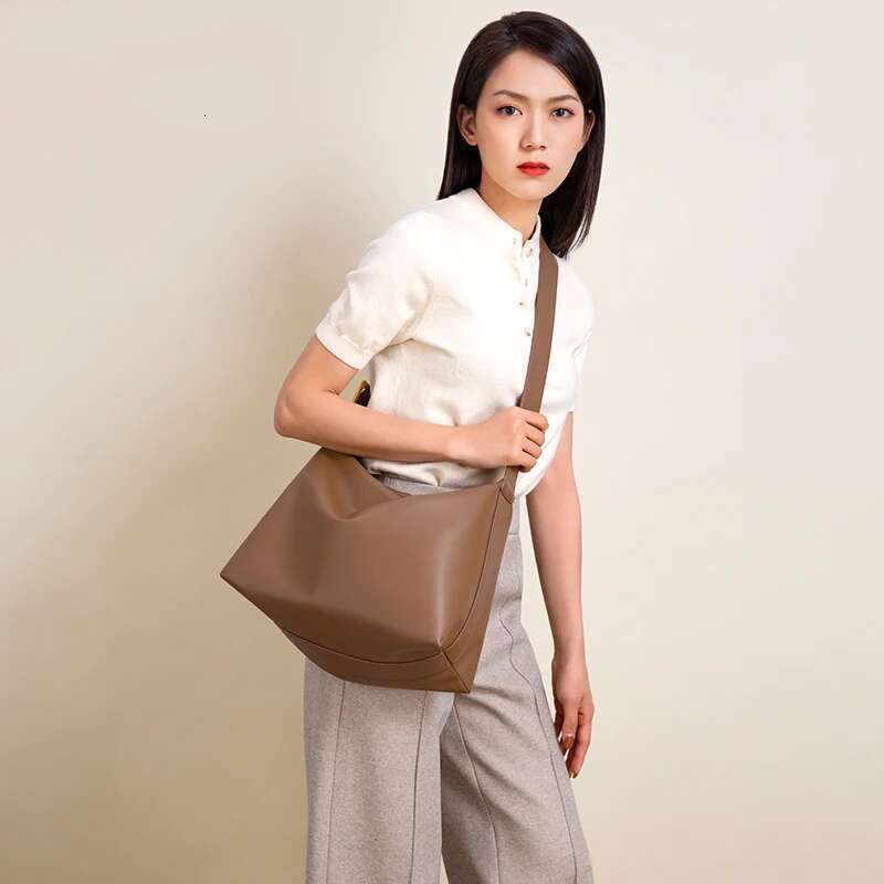 Cnoles New Fashion Genuine Leather Open Classic Brand Women's Tote Ladies Crossbody Shoulder Bags Shopping Bag