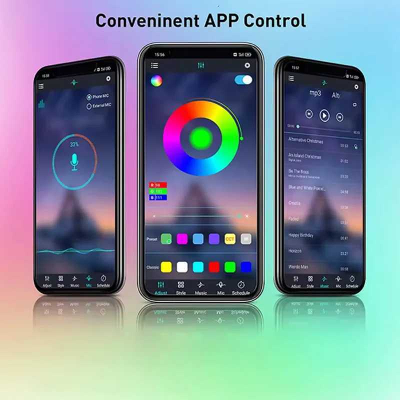 2025 LED Fireworks Light LED Garland RGB Neon String Light Bluetooth APP Control Music Sync Bedroom Wedding Decor Fairy Lights W251112