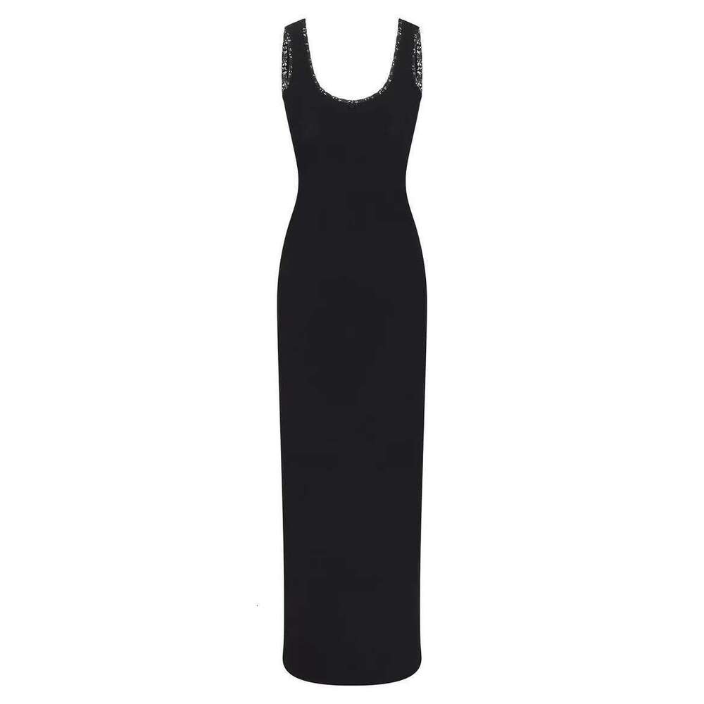 Women's Wear Kim Lace Ral Stretch Dress Thread Large Halter Skirt