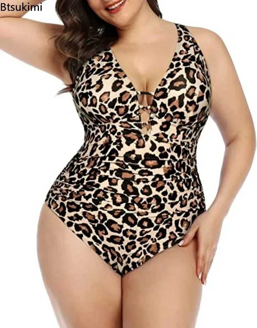 Plus Size 4XL 5XL Sexy One Piece Tankini Swimwear Women Slim Fit Monokini Swimsuit Push Up Bathing Suit High Waist Bodysuit 2025W251113