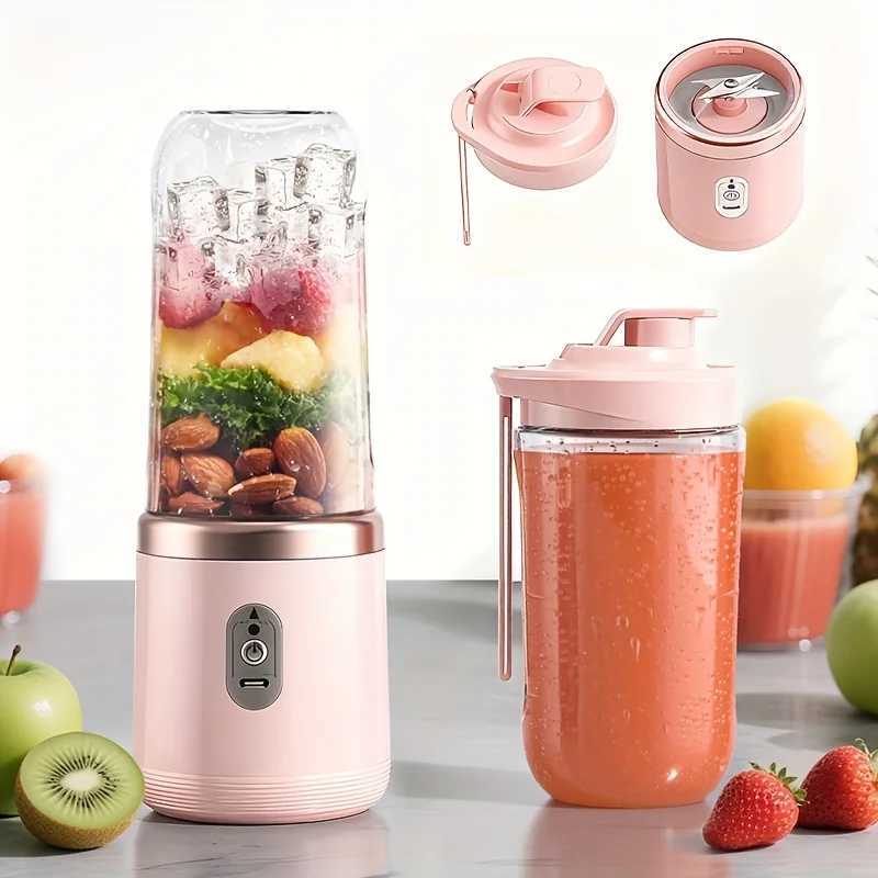 400ml Portable Electric Juicer Double Cup USB Fruit Blender Mixer for Juice Milkshake Smoothie Making Multifunction Juice Maker C251113