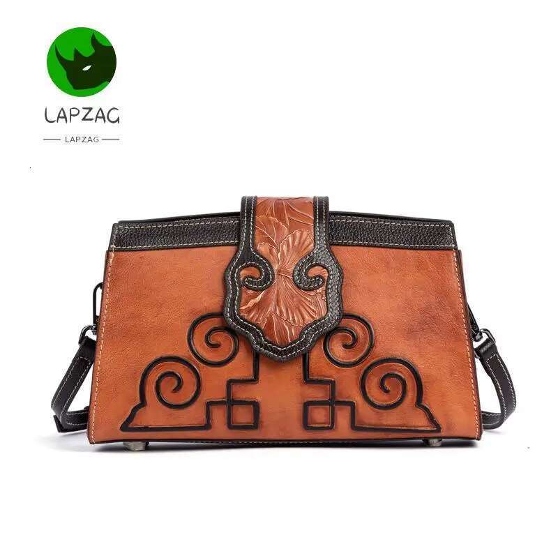 100% Real Cow Leather Cross-Border Women's Handbag Ladies' High Quality Vintage Green Evening Party Bag Cowhide Shoulder Bags