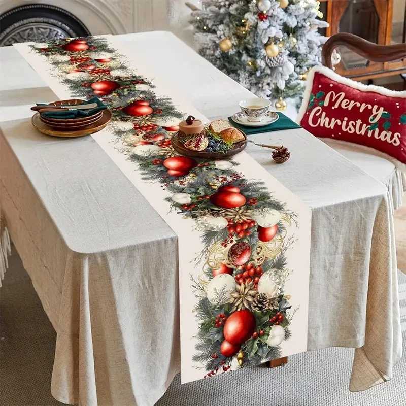 Christmas Christmas Table Decoration Table Flag Christmas Decoration Home Table Decoration Christmas Party Decoration Y251113