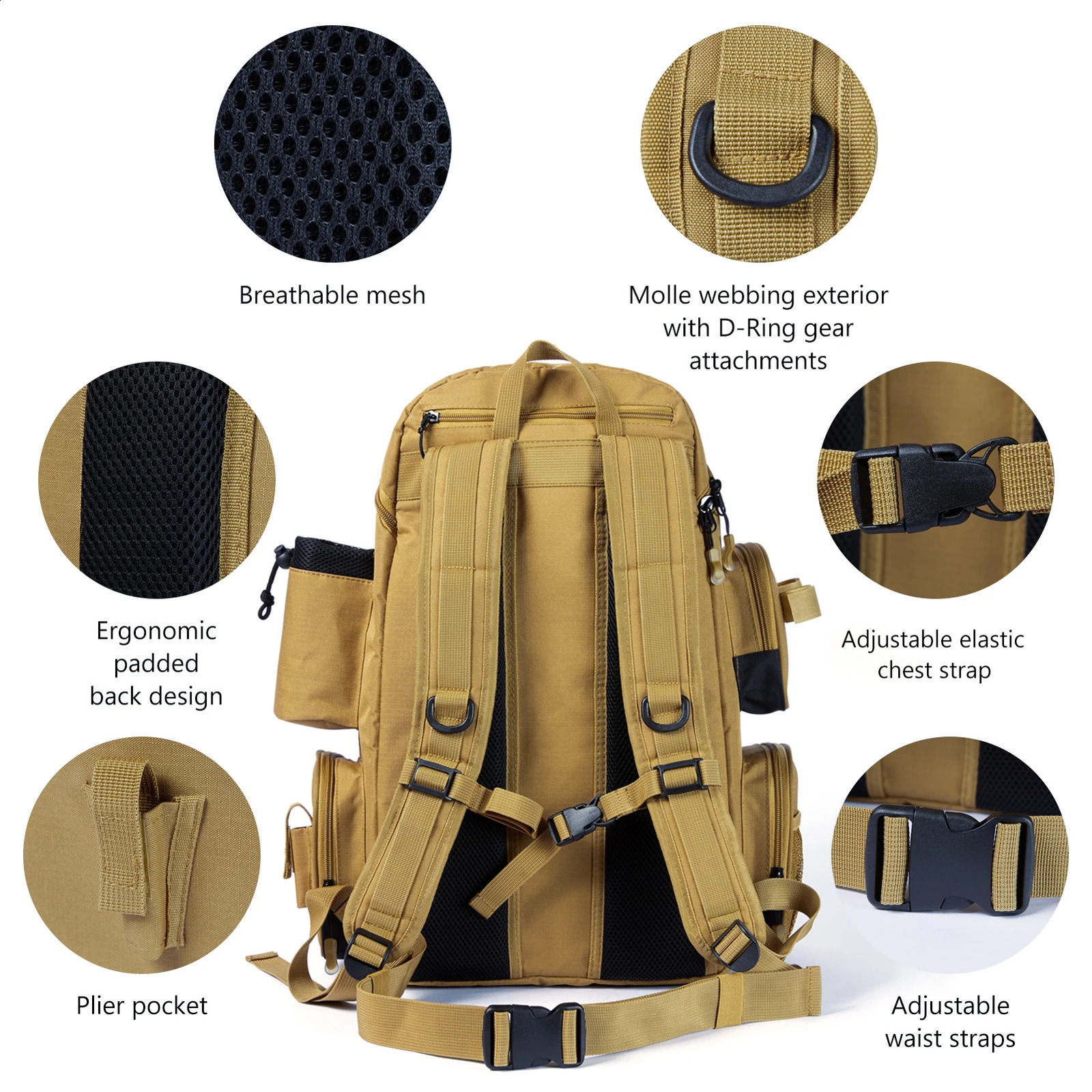 Bassdash multifunctional fishing bag tactical box 250410