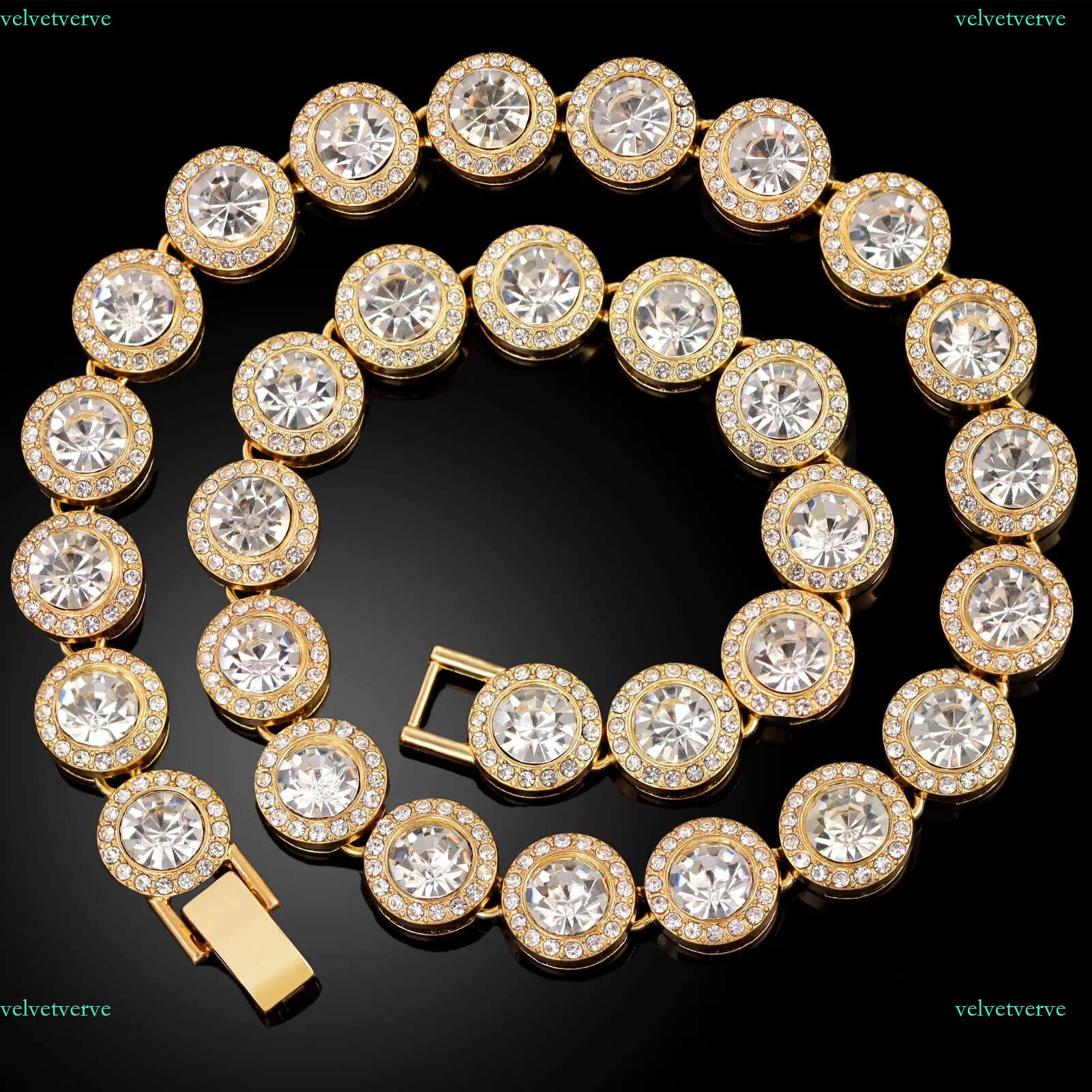 moissanite tennis bracelet designer jewelry necklace cuban k Alloy Pendants Moments for Fit Charms Beads Bracelets rose gold chain