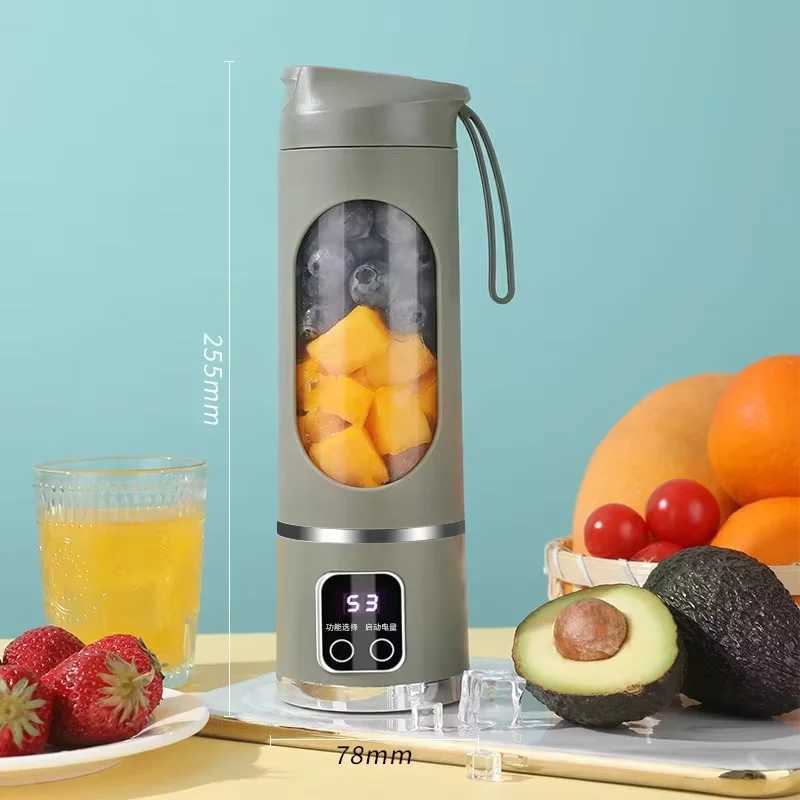 10 Blades Portable Fruit Juicer 450ml Capacity 3 Gears USB Rechargeable Blender Ice Crusher for Shakes and Smoothies Juicer Cup C251113