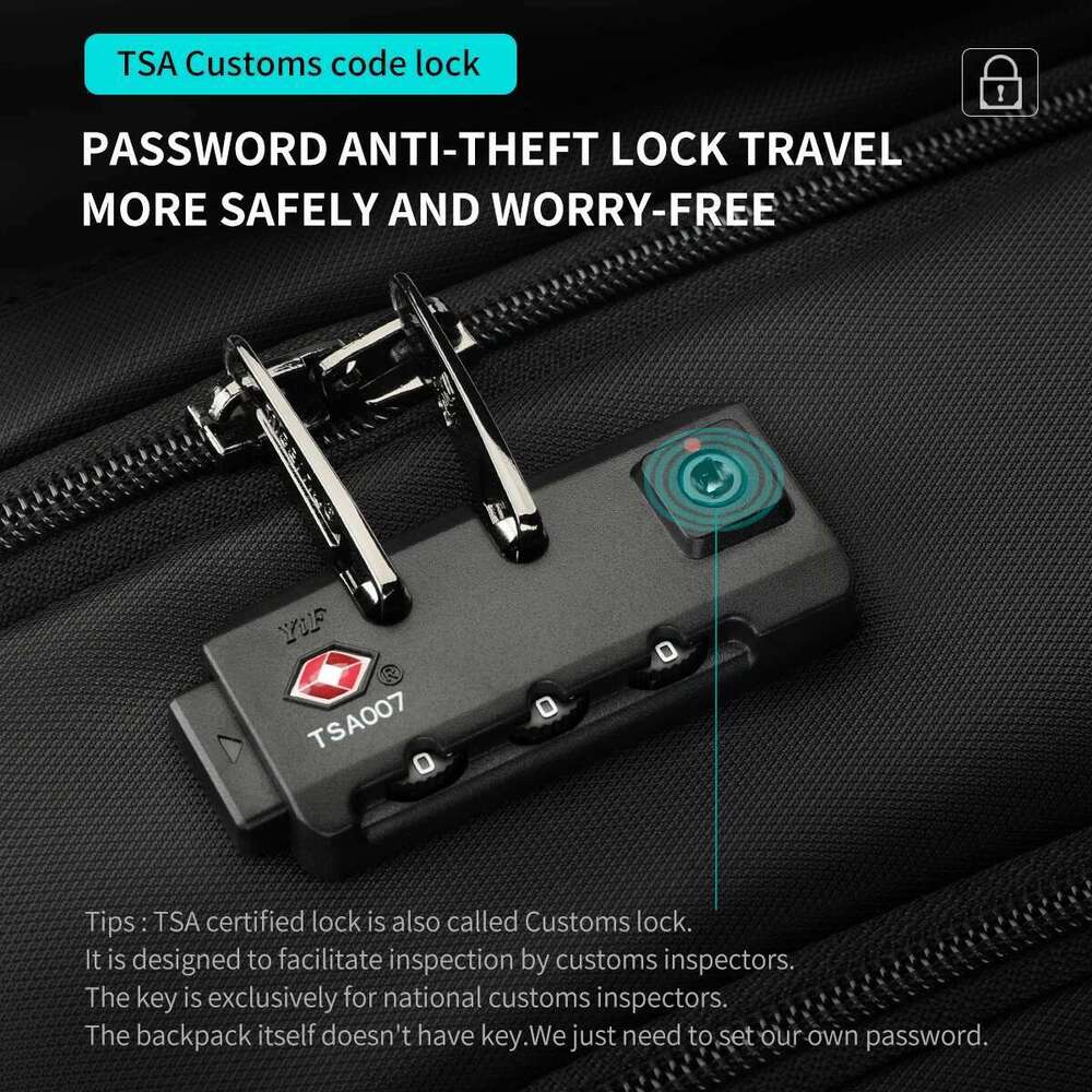 Lifetime Warranty For TSA Anti Theft 15.6Inch Laptop Backpack Men Travel Schoolbag Male Backpacks Bag