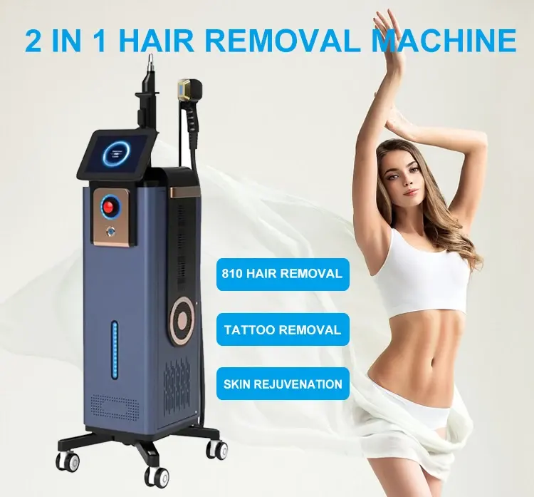 Multifunctional Picosecond 755nm Carbon Peeling Nd yag Tattoo Removal 808nm Diode Laser Hair Removal Machine