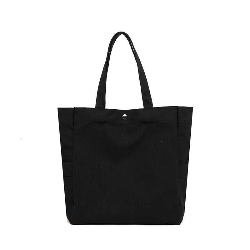 Canvas Korean version artistic solid color large capacity single shoulder tote for versatile work ins women's commuting bag