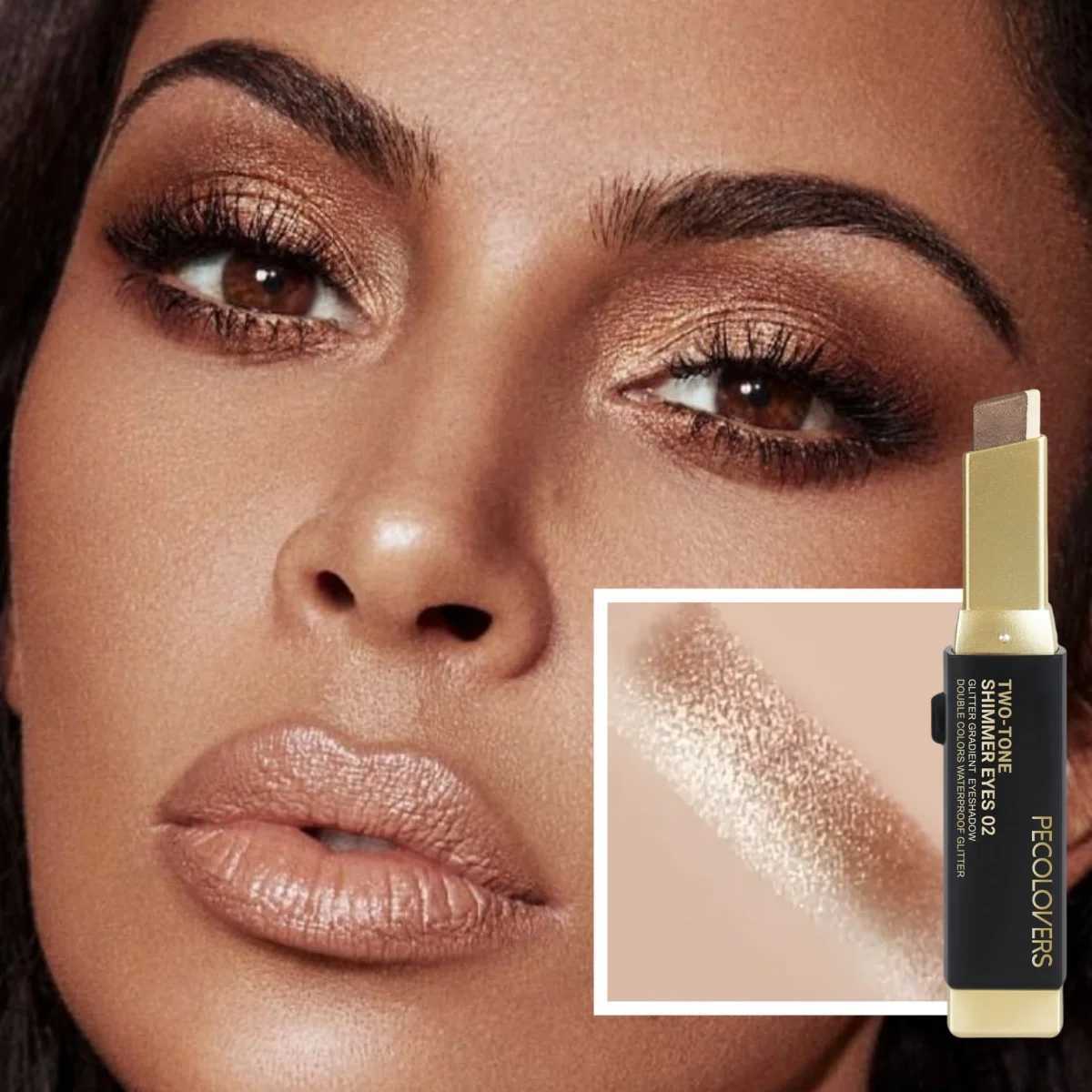 Double Color Eyeshadow Stick Highlight Shadow Stick Eye Makeup Waterproof Lasting Shimmer Metallic Eyeshadow Makeup J251113