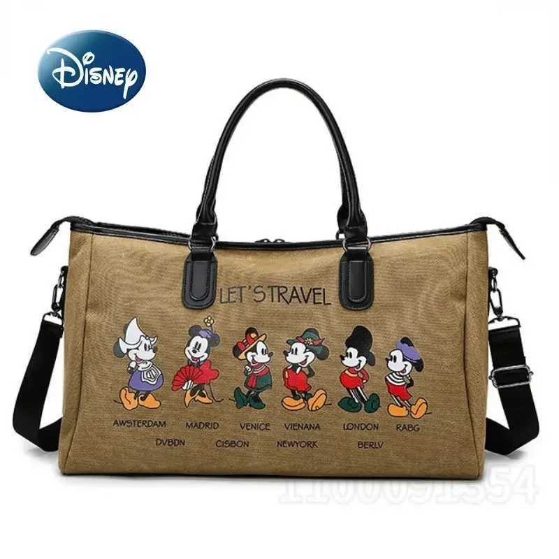 Disney Mickey New Diaper Bag Handbag Cartoon Fashion Baby Diaper Bag Large Capacity Waterproof Diaper Bag Multi FunctionalXJ250412