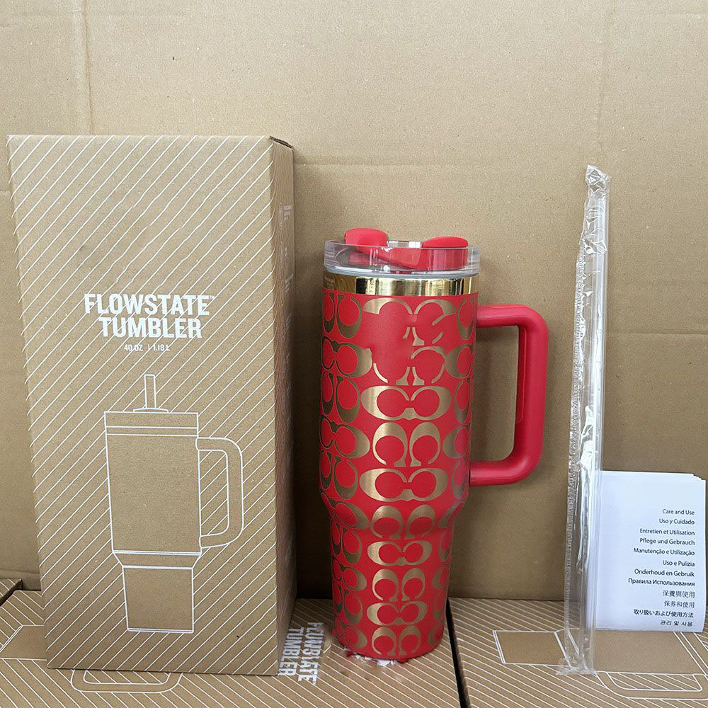 40oz Large Capacity Stainless Steel Water Bottle Travel Mug with Handle u0026 Straw Lid Office u0026 Travel Essential Leakproof Insulated Car cup L251