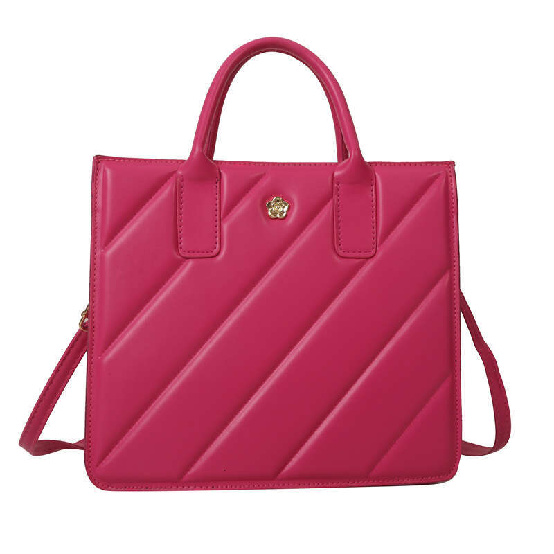 Fashionable high-end shoulder solid color niche handbag, commuting and outdoor crossbody bag, large capacity