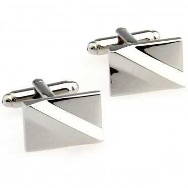 Silver stainless steel metal cufflinks 1 pair big promotionT250412