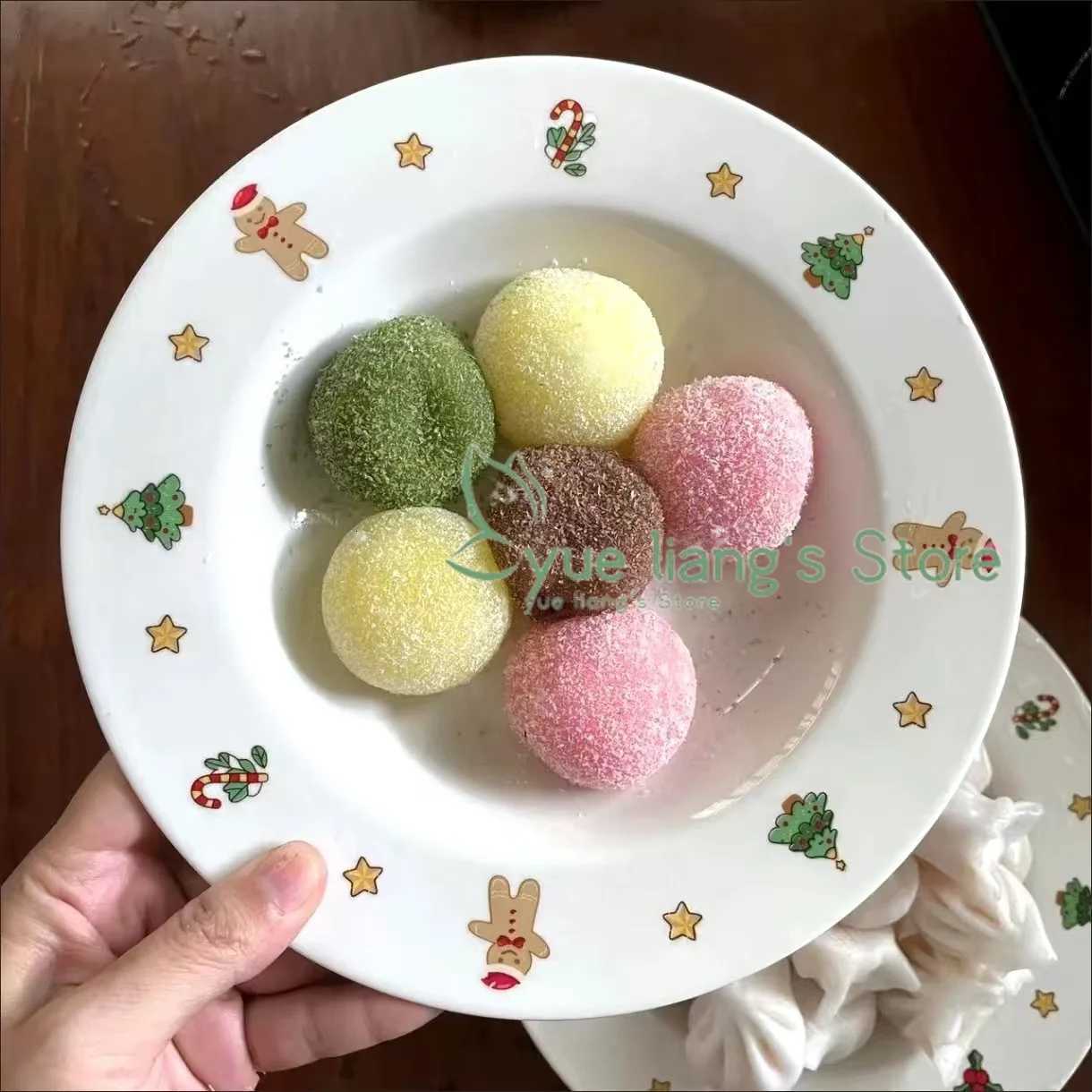 Christmas Christmas Dinner PlateThe Christmas Tree Underglaze Colored Ceramic Dining Plate Is Made of Bone Porcelain Craftsmanship Y251113