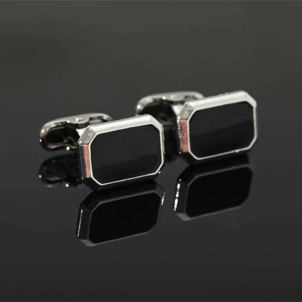 1 pair of French square cufflinks fashion mens business banquet set shirt cufflinks buttons luxury wedding cufflinks gifts 2024 trendT250412