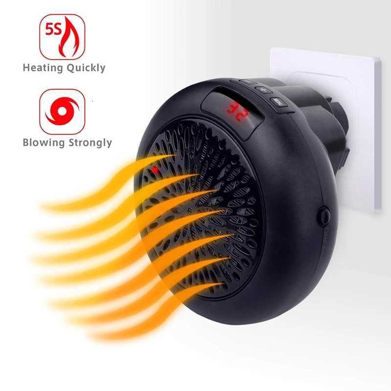 Portable Infrared Electric Mini Wall Mounted Fast Heating Thermostat PTC Element Home Office Bathroom Silent Air Warmer Fan Y251113
