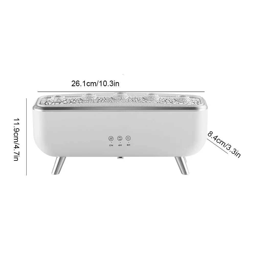 300ml Dynamic Dancing Jellyfish Air Humidifier 5 Nozzles Colorful Lighting Aromatherapy Diffuser 2 Mist Modes For Home Office Y251113