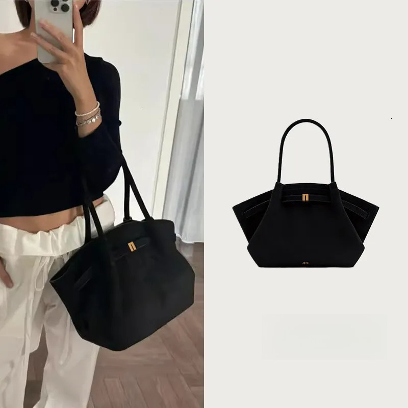 2025S New Model Designer Bag Dumpg Bun New Premium Suede Commuter Large Capacity Handheld Single Shoulder Tote Bag Totebag Handbag