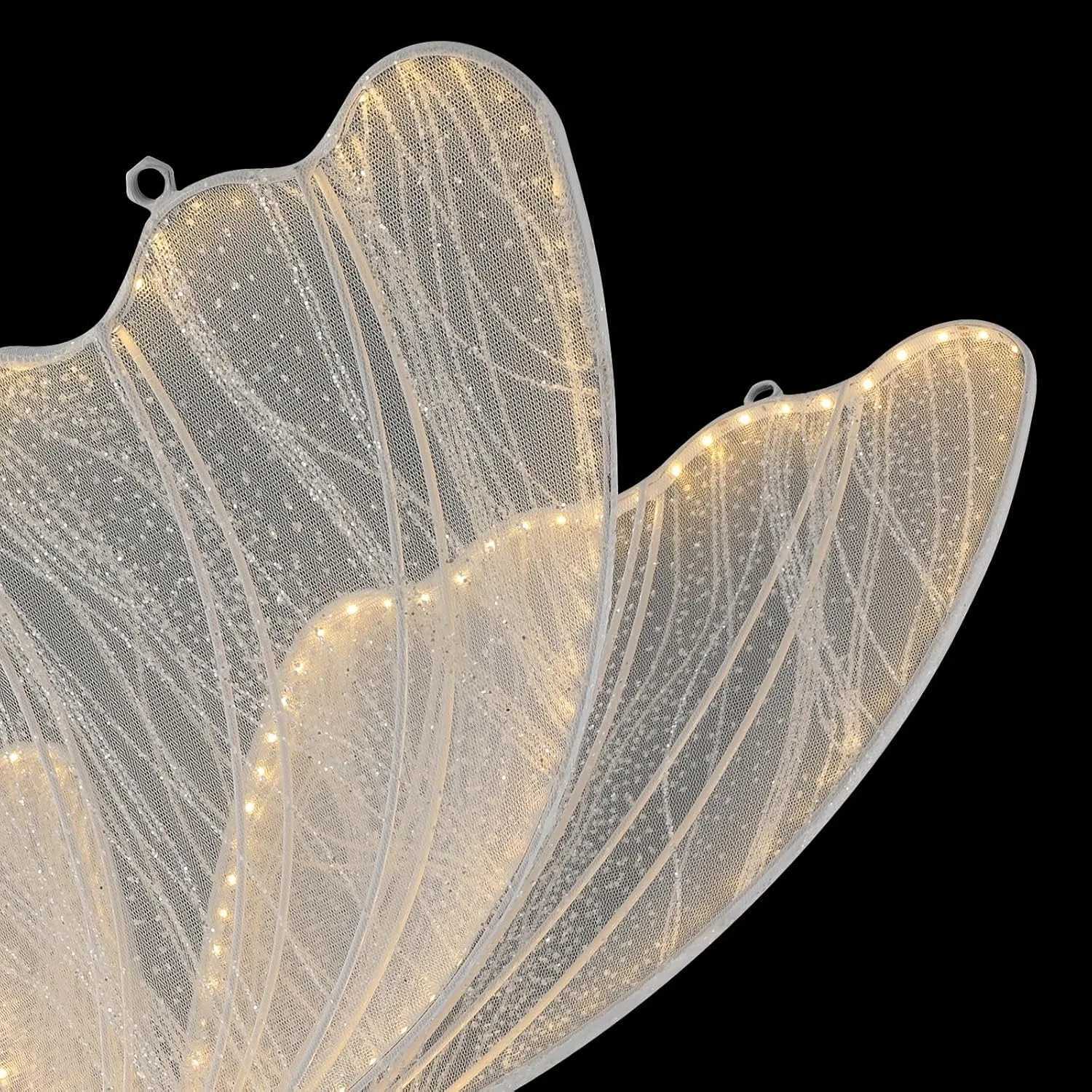 BYMAOCAR 2PCS Wedding Butterfly Floor Lamp LED Butterfly Ceiling Lamp for Wedding Party 575-701in Adjustable HeightW251113