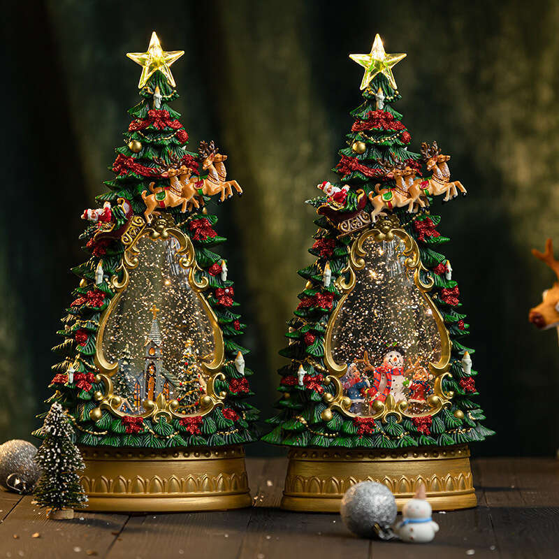 Christmas Eve Wholesale Snowflake Tree Decorations Scene Arrangement Ornaments Children's Gifts Snowman Music